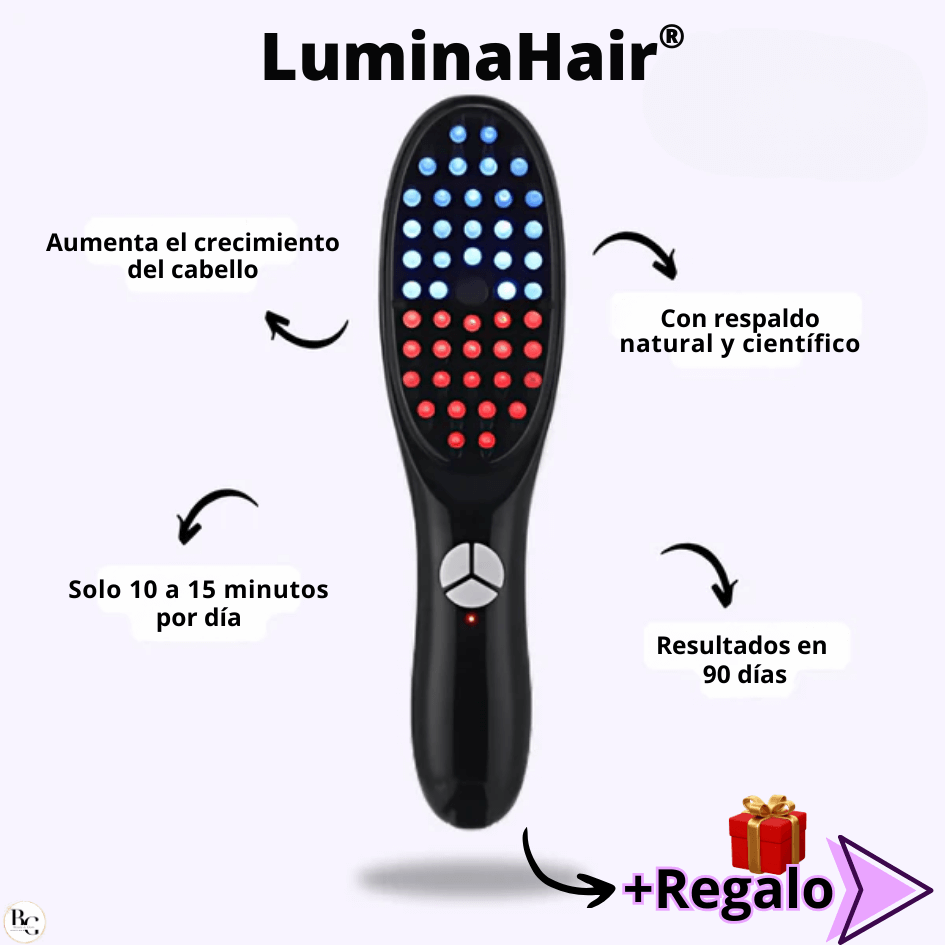 LuminaHair® Cepillo De Terapia Natural 4 En 1 ➕ Regalo Surpresa 🎁